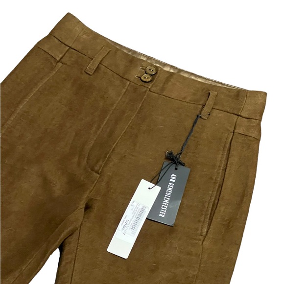 NWT ANN DEMEULEMEESTER Brown Trousers size 34 - Picture 3 of 6